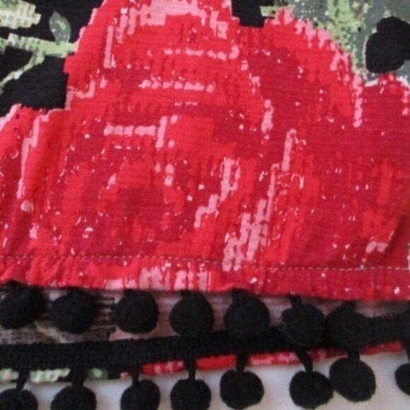 Anthropologie Meadow Rue Rose Print Top XS Small - Picture 3 of 4